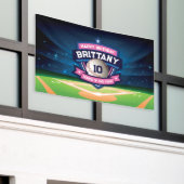 Baseball Birthday banner backdrop (Buitenkant Gebouw)