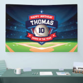 Baseball Birthday banner backdrop  (Beurs)