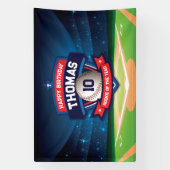 Baseball Birthday banner backdrop  (Verticaal)