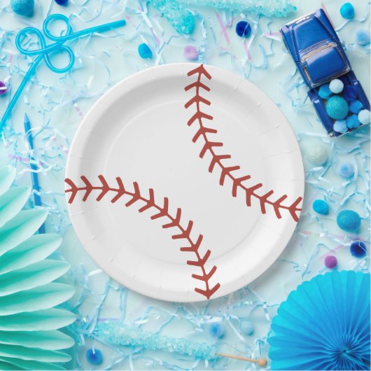 Baseball Birthday Borden Papieren Bordje (Feest)