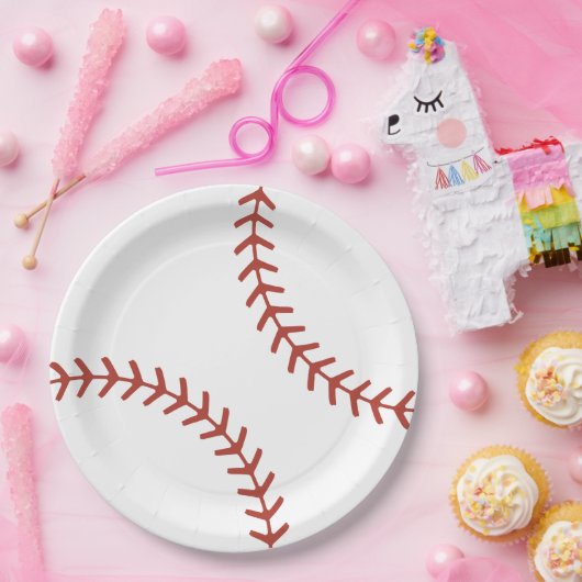 Baseball Birthday Borden Papieren Bordje (Feest)