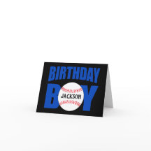 Baseball Birthday Boy Aangepaste Baseball Player N