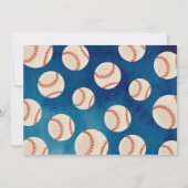 Baseball Birthday Dank je kaarten (Achterkant)