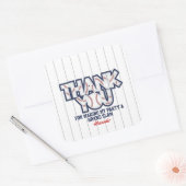 Baseball Birthday Dank je Sticker (Envelop)