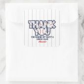 Baseball Birthday Dank je Sticker (Tas)