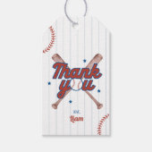 Baseball Birthday Favor Gift Labels Cadeaulabel (Voorkant)