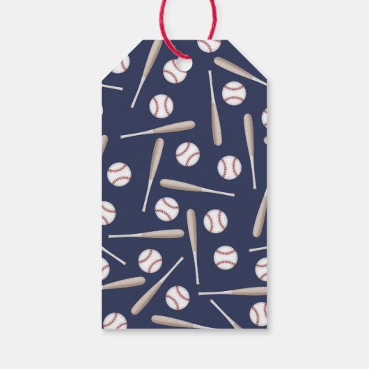 Baseball Birthday Gift Label Cadeaulabel (Achterkant)