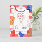 Baseball Birthday Invitation, Baseball Invitation Kaart (Staand voorkant)