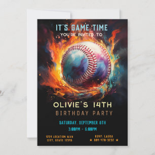 Baseball Birthday Kaart