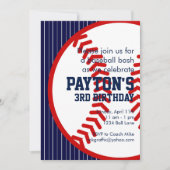 Baseball Birthday Kaart (Voorkant)