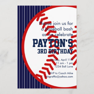 Baseball Birthday Kaart