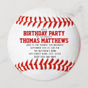 Baseball Birthday Kaart