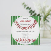 Baseball Birthday Kaart (Staand voorkant)