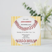 Baseball Birthday Kaart (Staand voorkant)