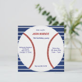 Baseball Birthday Kaart (Staand voorkant)