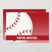 Baseball Birthday Kaart (Voorkant / Achterkant)