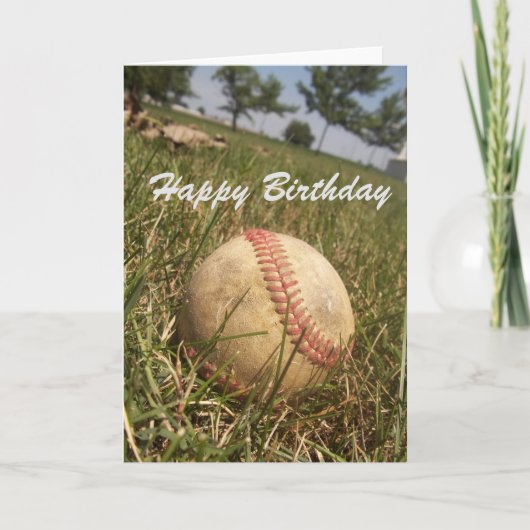 Baseball Birthday-kaart Kaart (Voorkant)