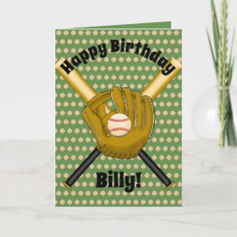 Baseball Birthday-kaart Kaart