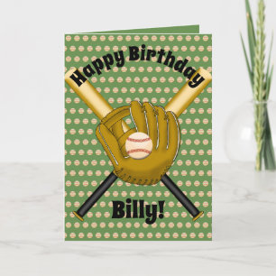 Baseball Birthday-kaart Kaart