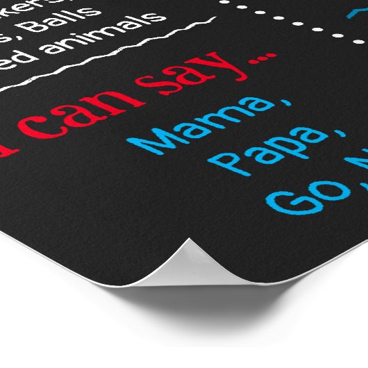 Baseball Birthday Milestone Sign Chalkboard Poster (Hoek)