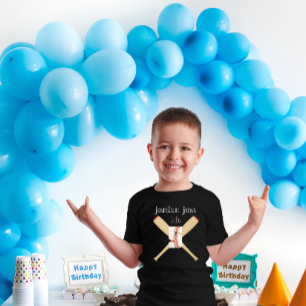Baseball Birthday Naam T-shirt