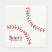 Baseball Birthday Napkins Servet (Voorkant)