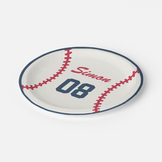 Baseball Birthday Paper Bord (Gekanteld)