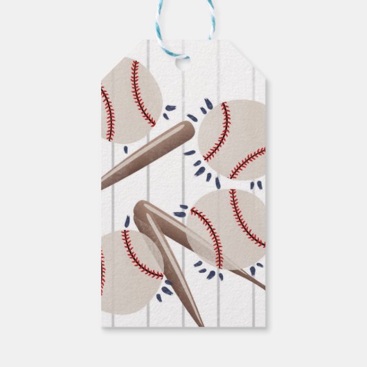 Baseball Birthday Party Bedankt dat je Labels geef Cadeaulabel (Achterkant)