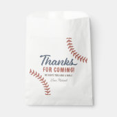 Baseball Birthday Party Bedankzakje (Voorkant)