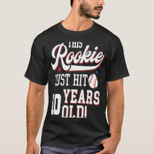 Baseball Birthday party Dit boek heeft maar 10 jaa T-shirt