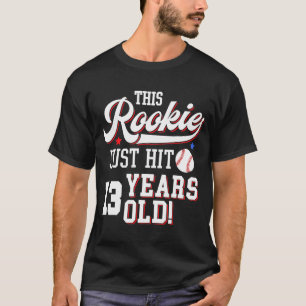 Baseball Birthday party Dit boek heeft maar 13 jaa T-shirt