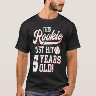 Baseball Birthday party Dit boek heeft slechts 5 j T-shirt