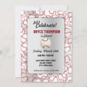 Baseball Birthday Party Kaart (Voorkant)