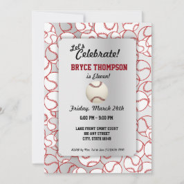 Baseball Birthday Party Kaart