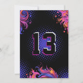 Baseball Birthday Party Kaart (Achterkant)