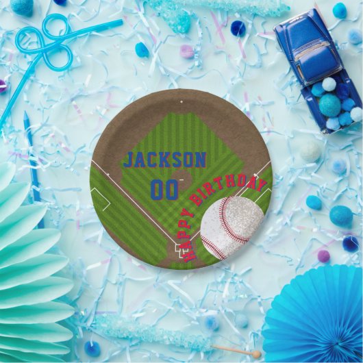 Baseball Birthday Party Papieren Bordje (Feest)