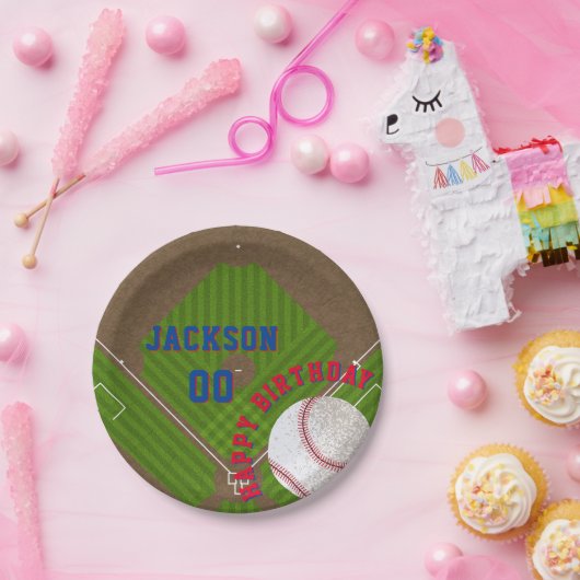 Baseball Birthday Party Papieren Bordje (Feest)