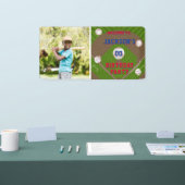 Baseball Birthday Party Photo Spandoek (Beurs)