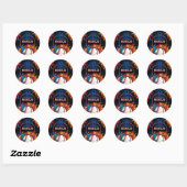 Baseball Birthday Party Ronde Sticker (Vel)