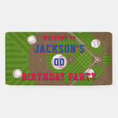 Baseball Birthday Party Spandoek (Horizontaal)