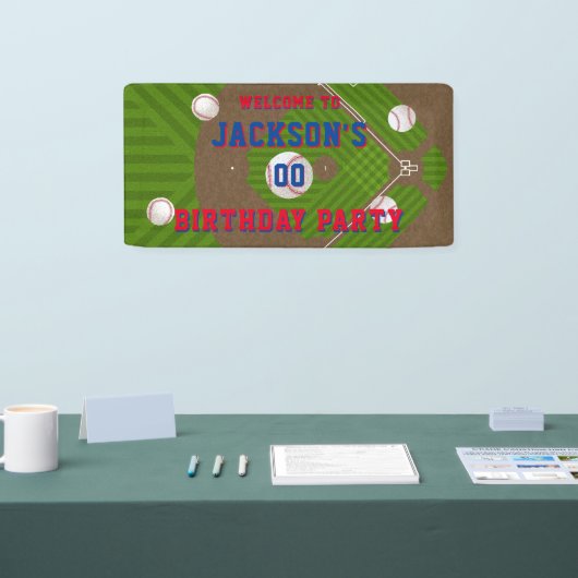 Baseball Birthday Party Spandoek (Beurs)
