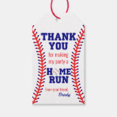 Baseball Birthday Party Sports Classic Hartelijk d Cadeaulabel (Voorkant)