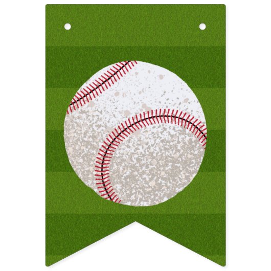 Baseball Birthday Party Vlaggetjes (Eerste vlag)