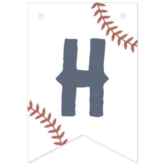 Baseball Birthday Party Vlaggetjes (Tweede vlag)