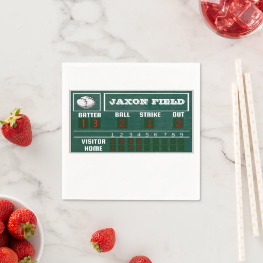 Baseball Birthday|Scoreboard|PARTY Servet (Insitu)