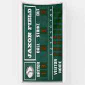 Baseball Birthday|Scoreboard|PARTY Spandoek (Verticaal)