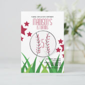 Baseball Birthday Stars Elke dag van de zondag Kaart (Staand voorkant)