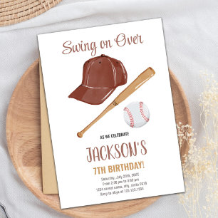 Baseball Birthday-uitnodigingen Kaart