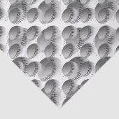 Baseball Black en White Tissuepapier (Detail)