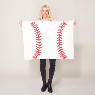 Baseball Blanket Fleece Deken
